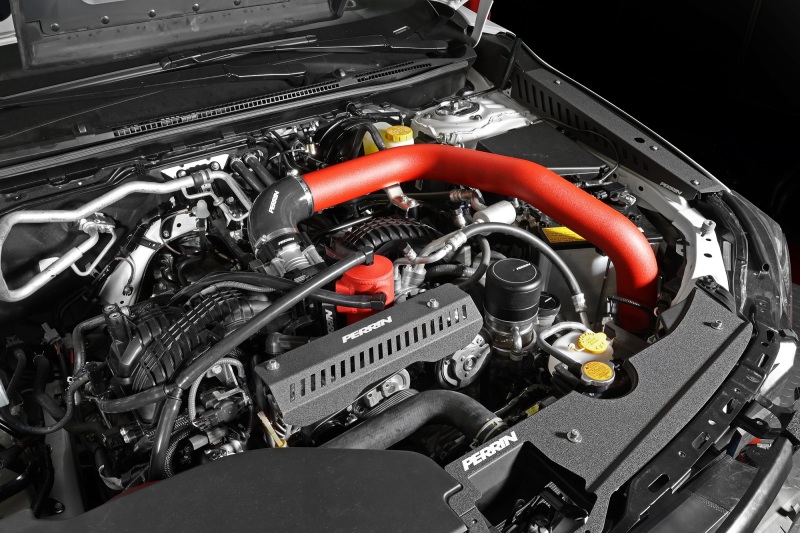 Subaru WRX Front Mount Intercooler - Perrin Performance - Red Tubes & Silver Core - `22-`25